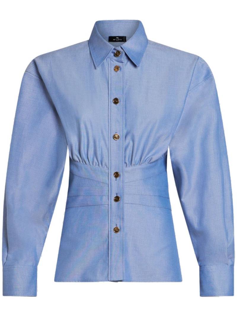 ETRO Oxford cotton shirt - Blue von ETRO