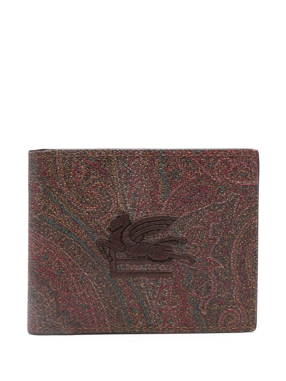 ETRO Pagaso-motif printed wallet - Brown von ETRO