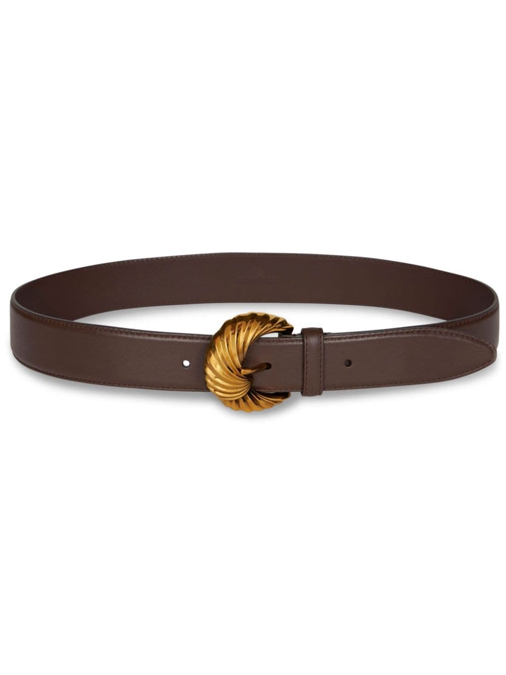 ETRO Paisley-buckle leather belt - Brown von ETRO