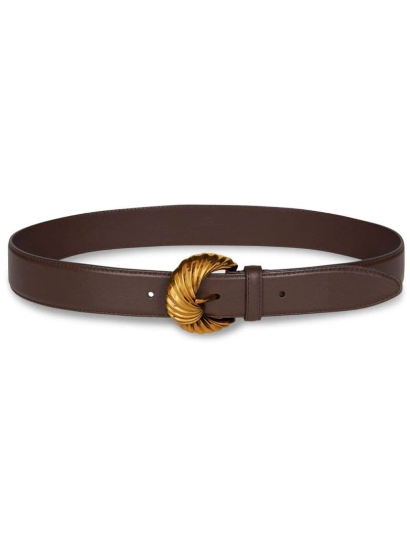ETRO Paisley-buckle leather belt - Brown von ETRO
