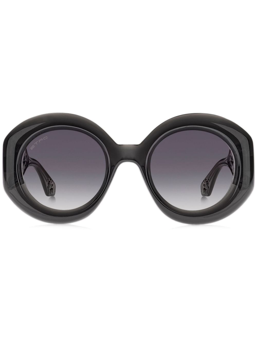 ETRO Paisley round-frame sunglasses - Black von ETRO