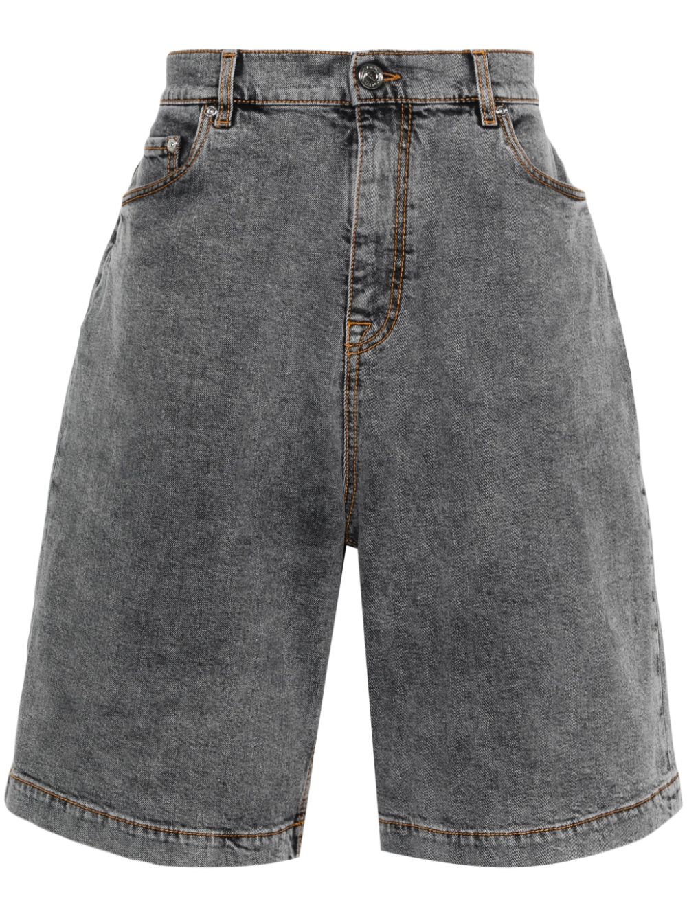 ETRO Pegaso denim shorts - Grey von ETRO