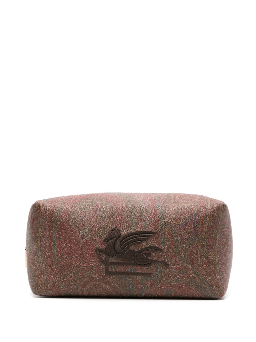 ETRO Pegaso-embroidered paisley-print wash bag - Brown von ETRO