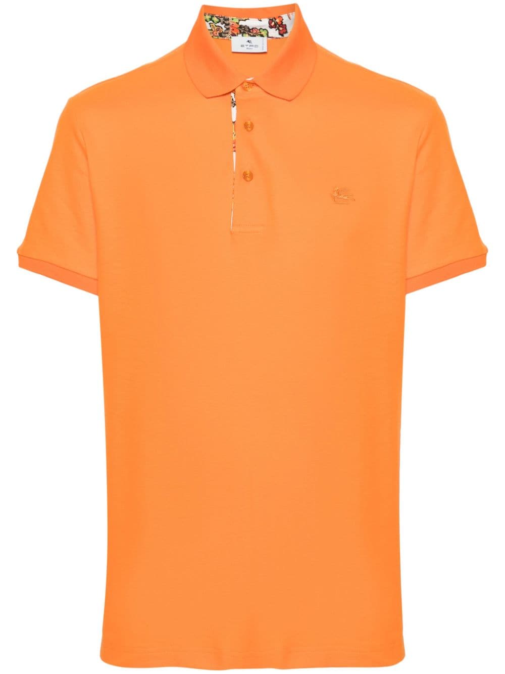 ETRO Pegaso-embroidered polo shirt - Orange von ETRO