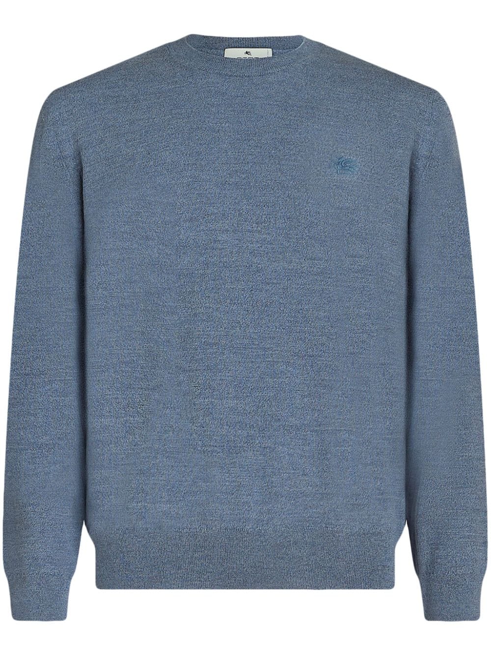 ETRO Pegaso-embroidered wool jumper - Blue von ETRO