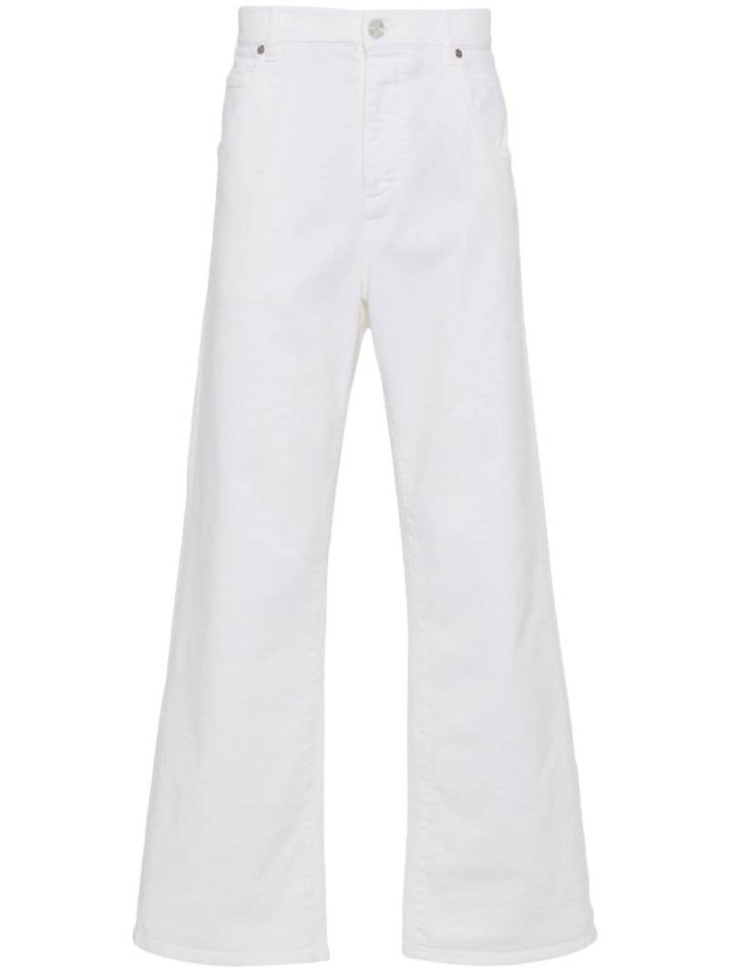 ETRO Pegaso-embroidery straight-leg jeans - White von ETRO