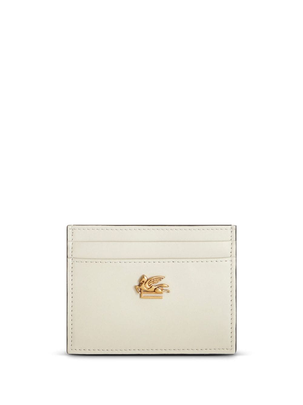 ETRO Pegaso leather cardholder - Neutrals von ETRO