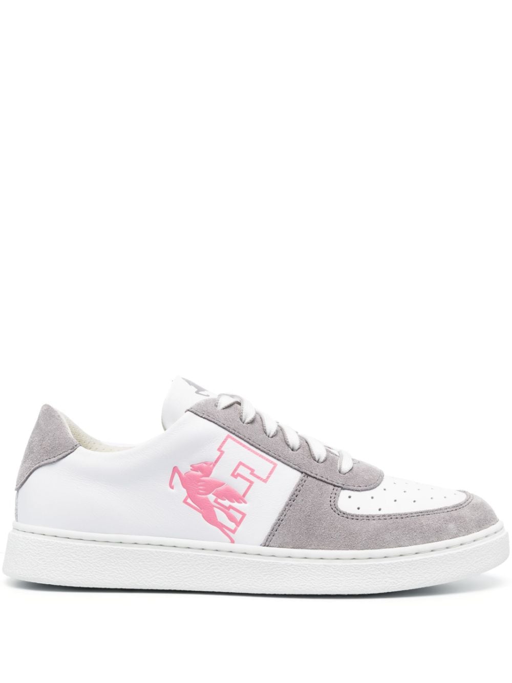 ETRO Pegaso leather sneakers - Grey von ETRO