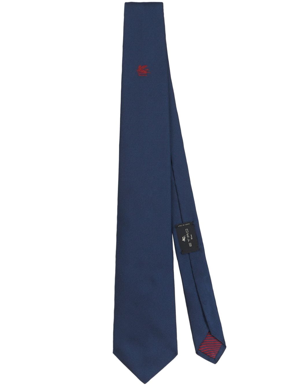 ETRO Pegaso logo-embroidered silk tie - Blue von ETRO