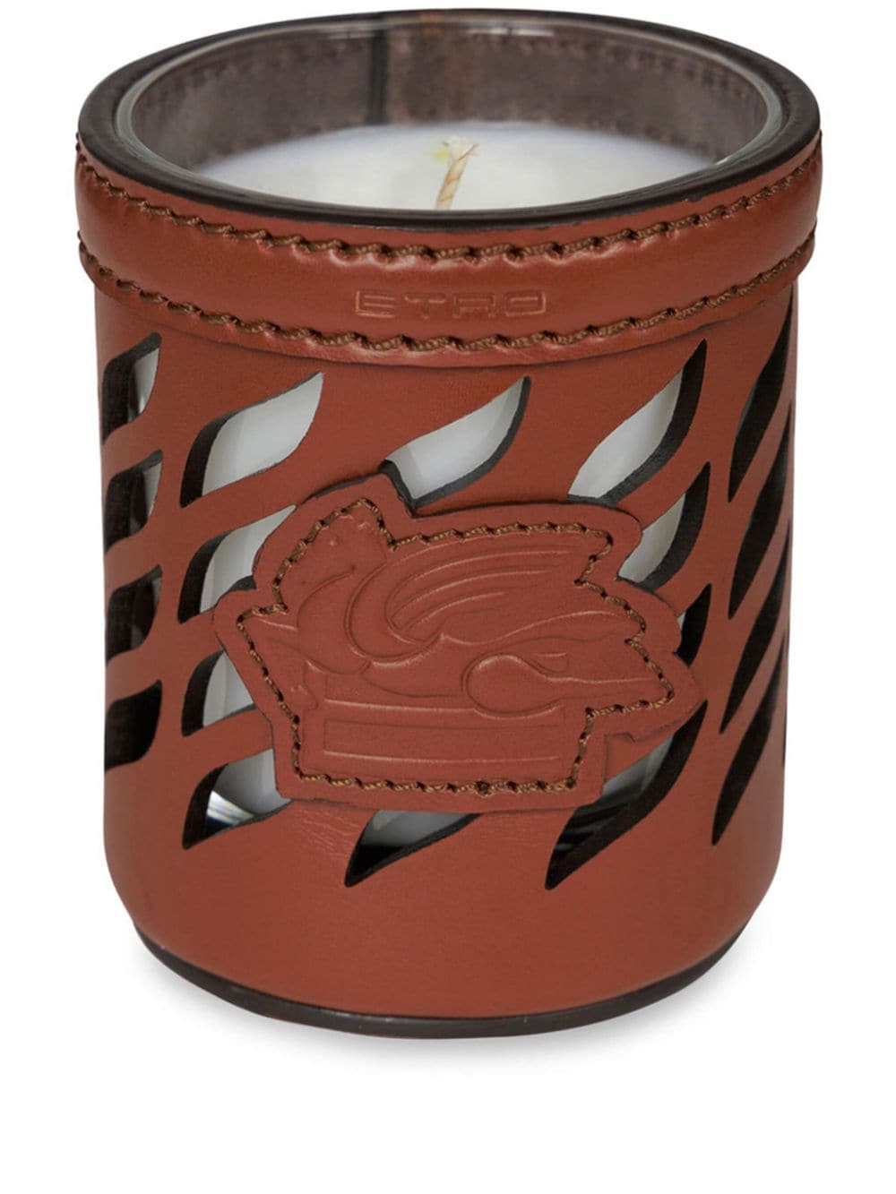 ETRO HOME Pegaso-motif candle - Brown von ETRO HOME