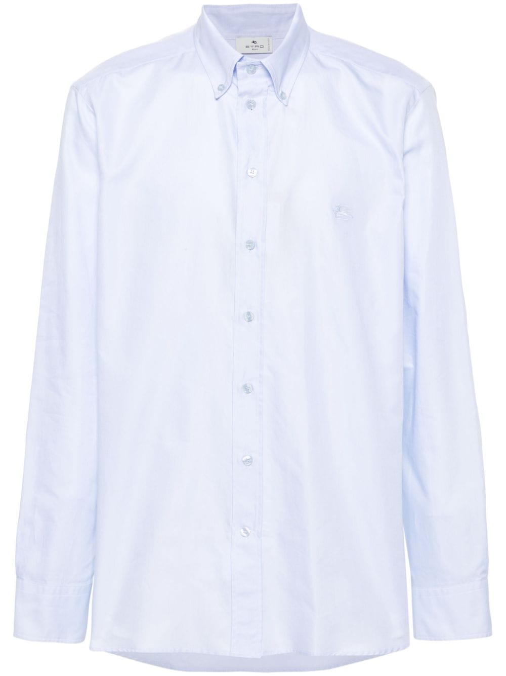 ETRO Pegaso-motif cotton shirt - Blue von ETRO