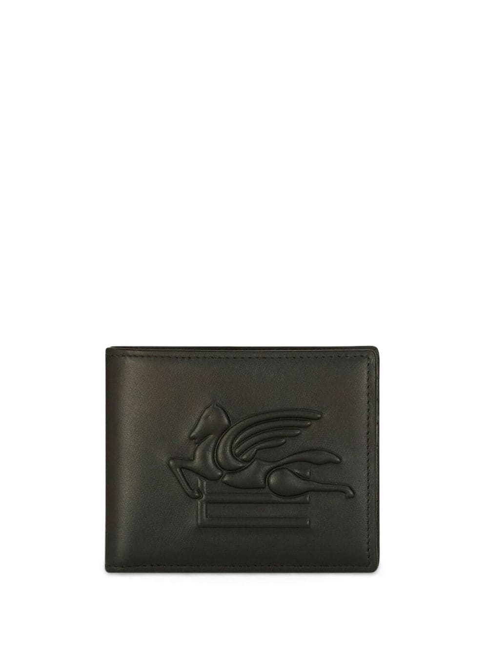 ETRO Pegaso motif-embossed leather wallet - Black von ETRO