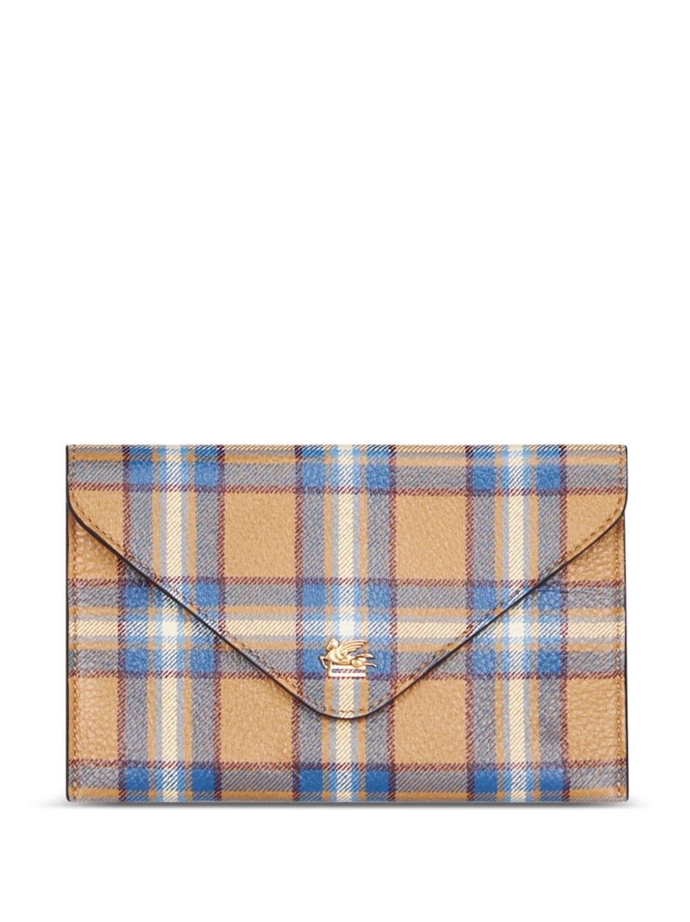 ETRO Pegaso-motif leather pouch - Brown von ETRO