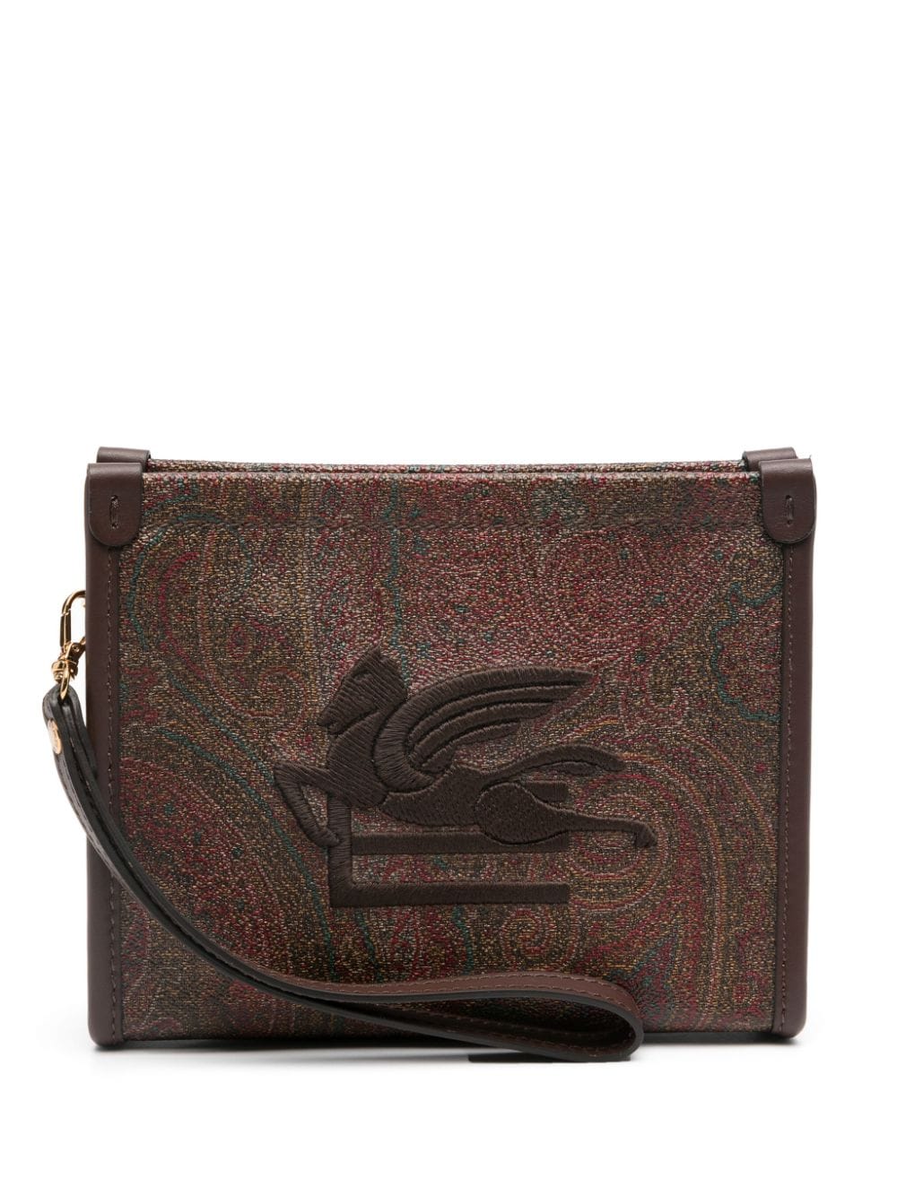 ETRO Pegaso-motif makeup bag - Brown von ETRO