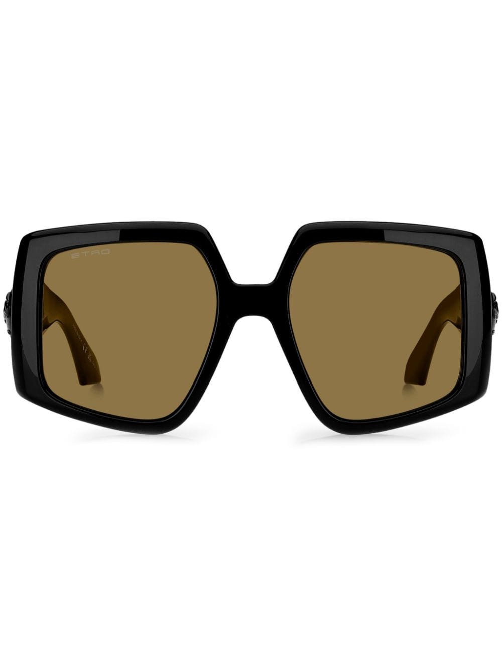 ETRO Pegaso-motif oversize-frame sunglasses - Black von ETRO