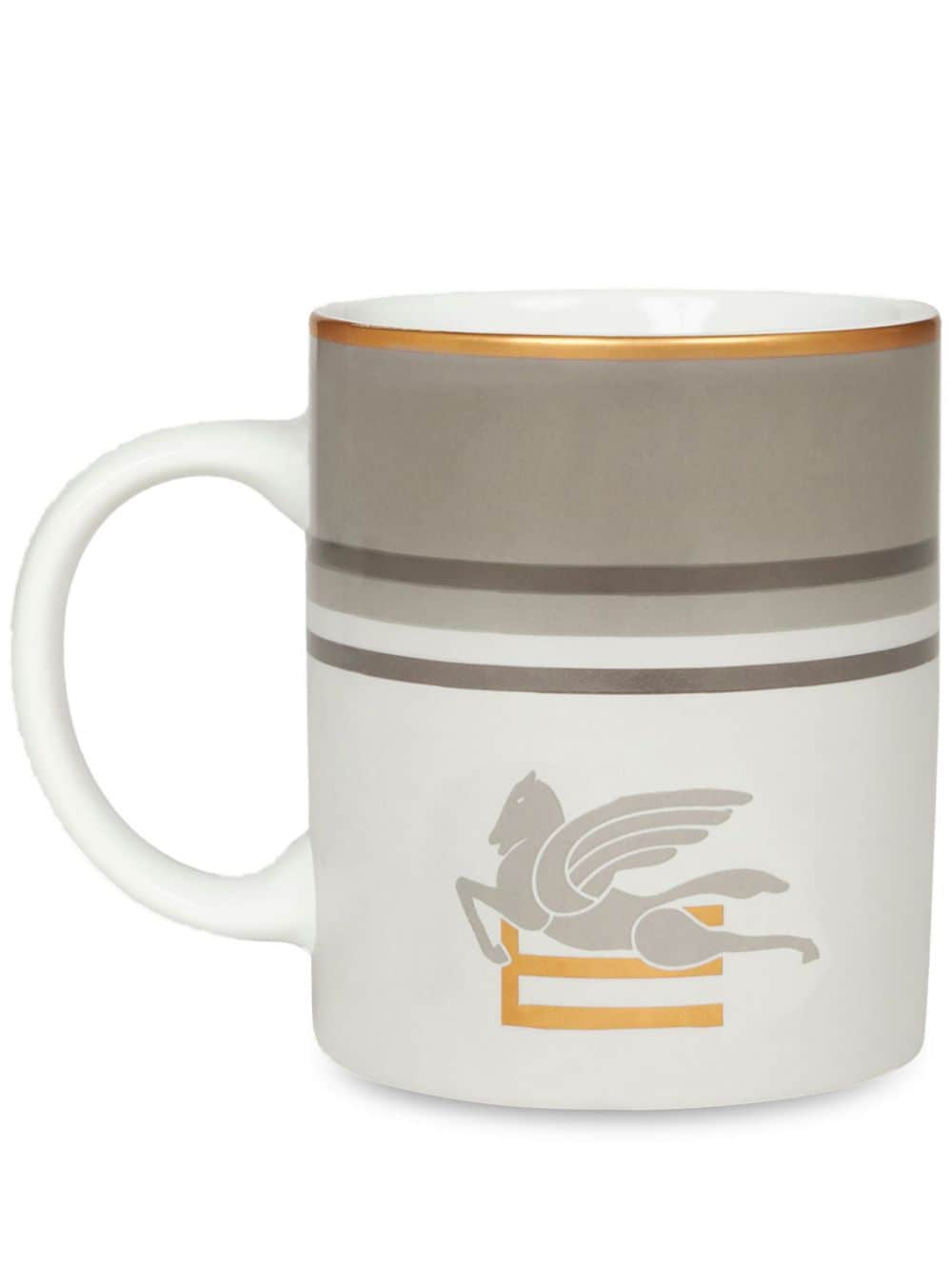 ETRO HOME Pegaso-motif porcelain mug - Grey von ETRO HOME