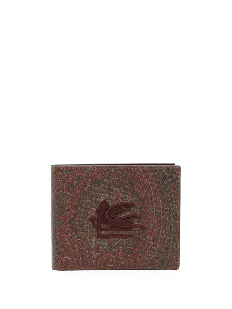 ETRO Pegaso paisley-pattern wallet - Red von ETRO