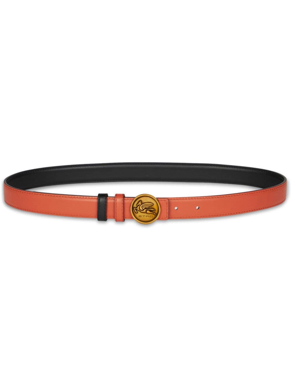 ETRO Pegaso-plaque reversible belt - Orange von ETRO