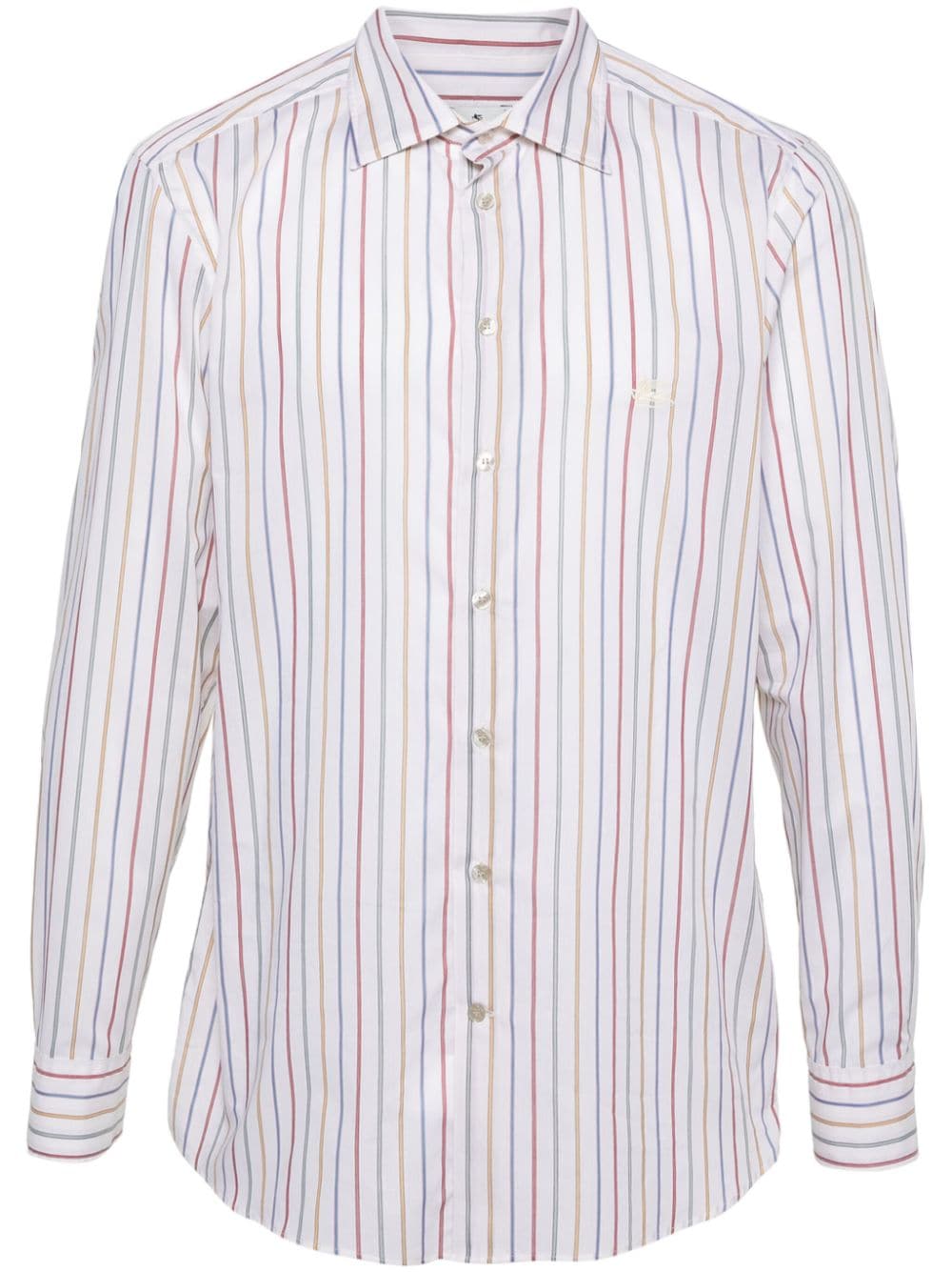 ETRO Pegaso striped cotton shirt - Neutrals von ETRO