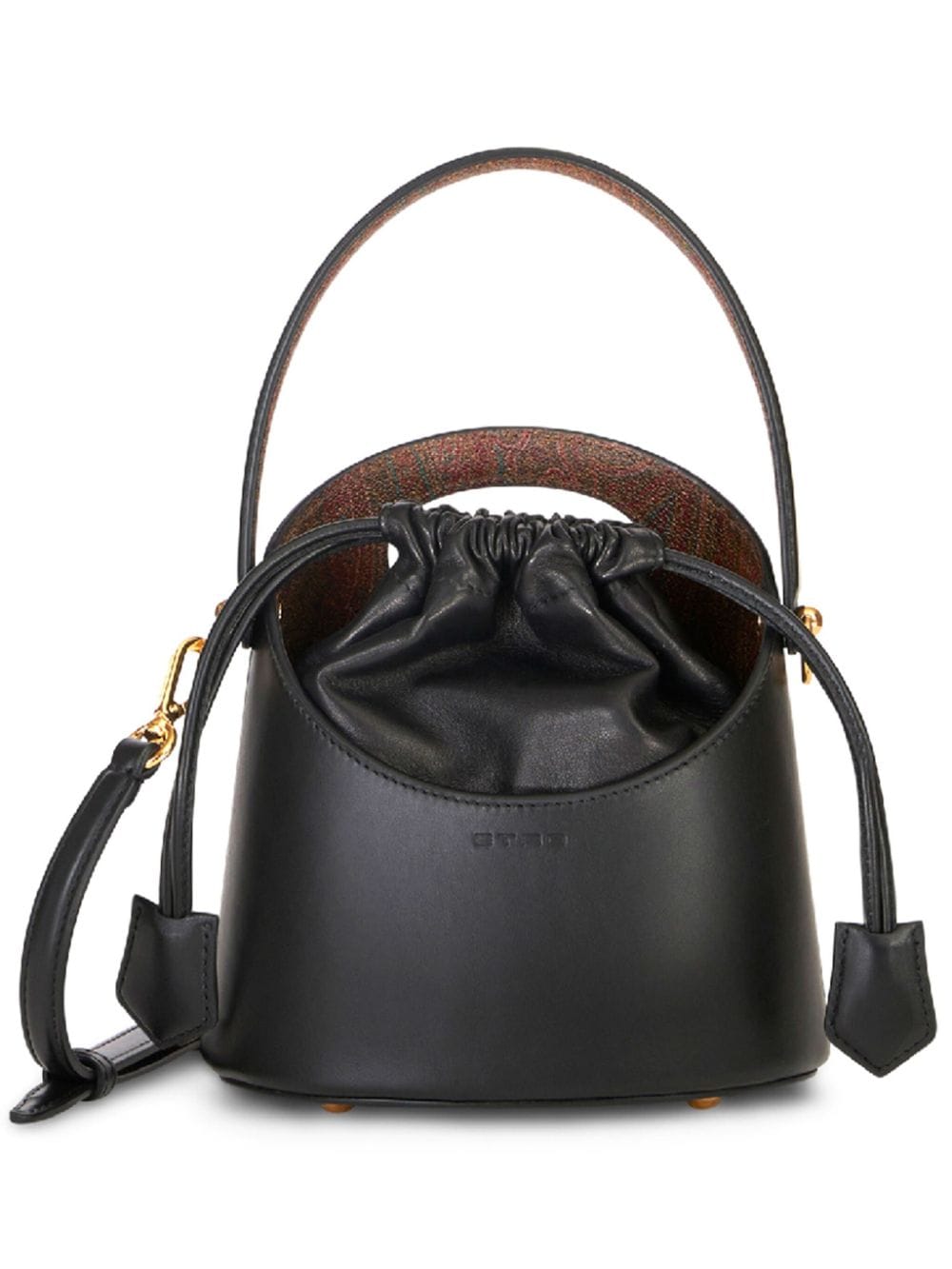 ETRO mini Saturno leather bucket bag - Black von ETRO