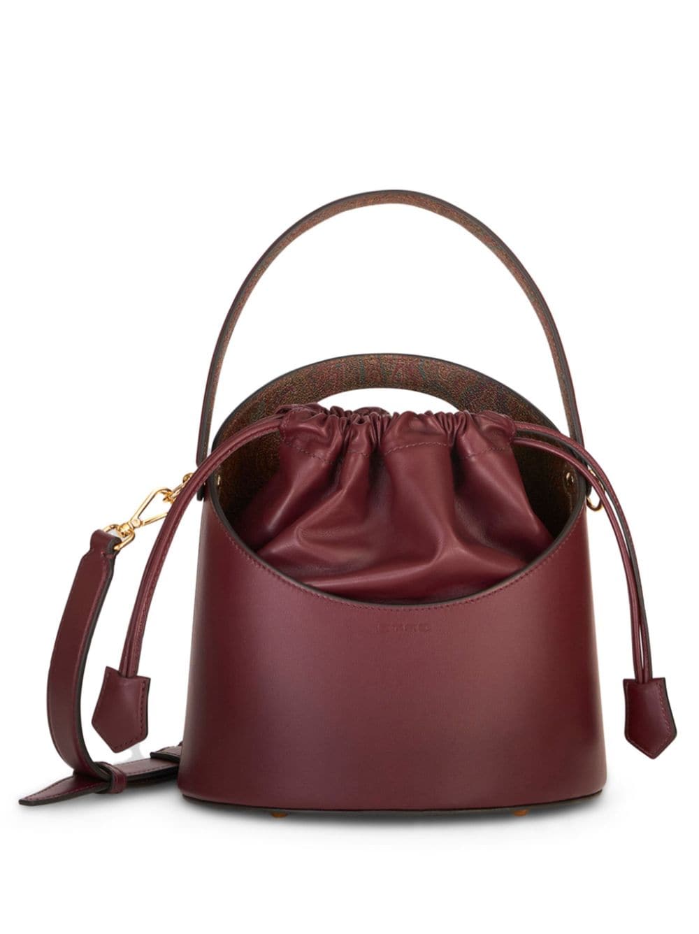 ETRO Saturno leather bucket bag - Red von ETRO