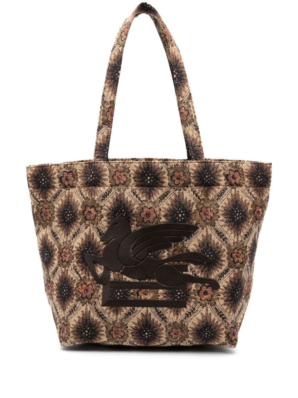 ETRO Trotter jacquard tote bag - Brown von ETRO