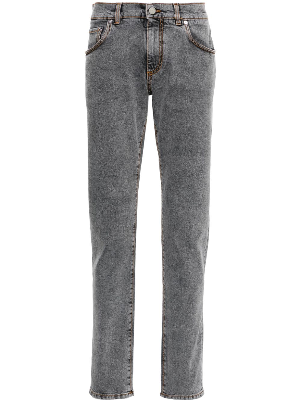ETRO acid-wash tapered-leg jeans - Grey von ETRO