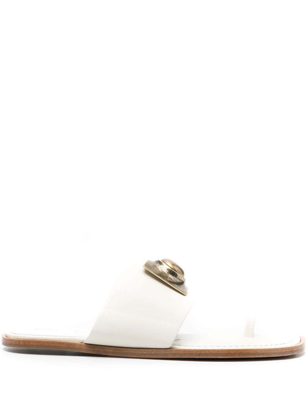 ETRO ball-stud toe-strap sandals - White von ETRO