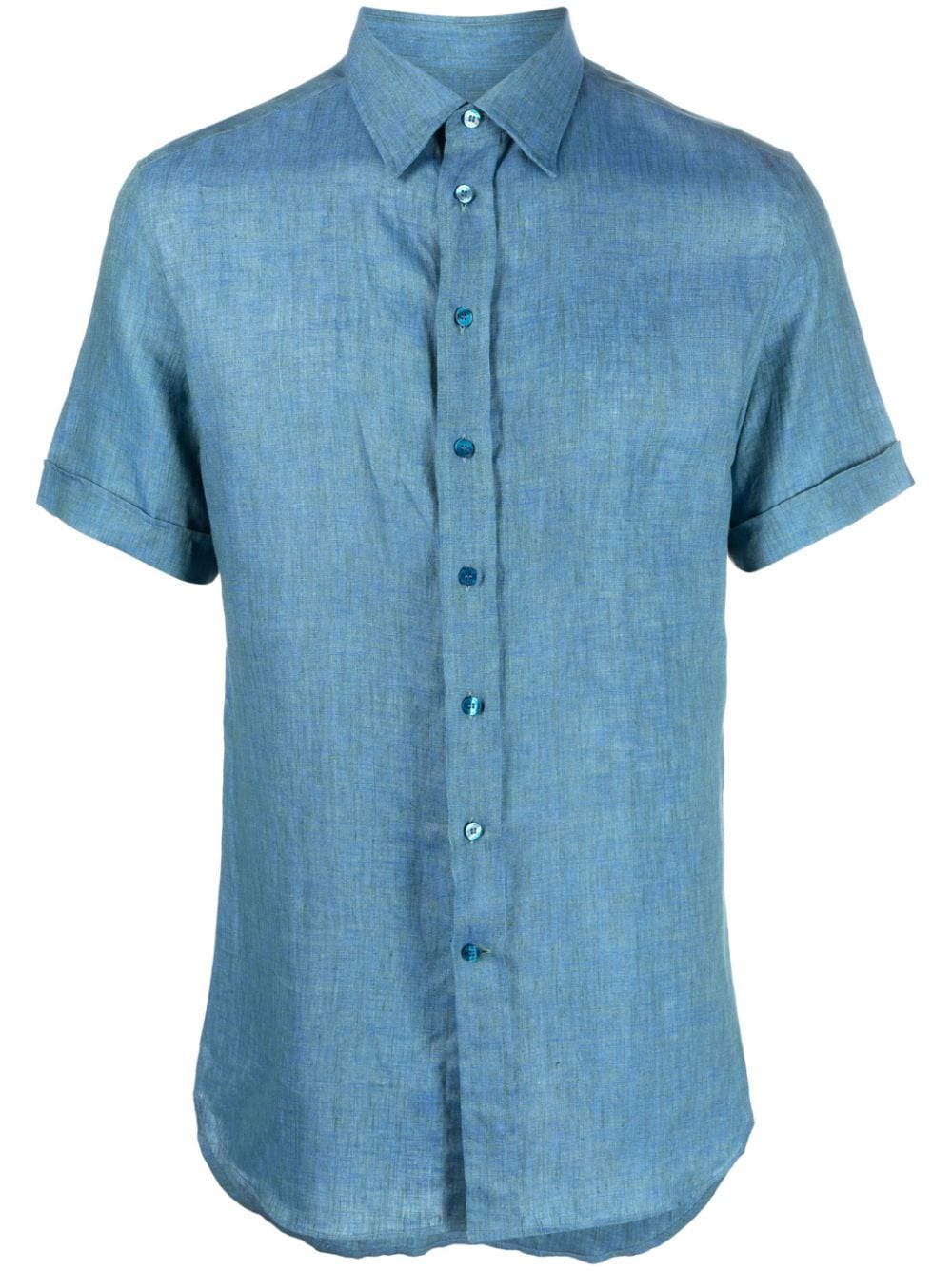 ETRO classic collar short-sleeve shirt - Blue von ETRO