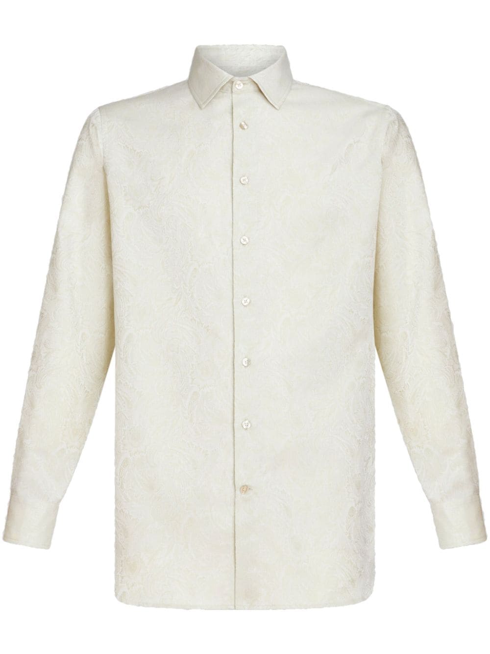 ETRO cotton-jacquard shirt - White von ETRO