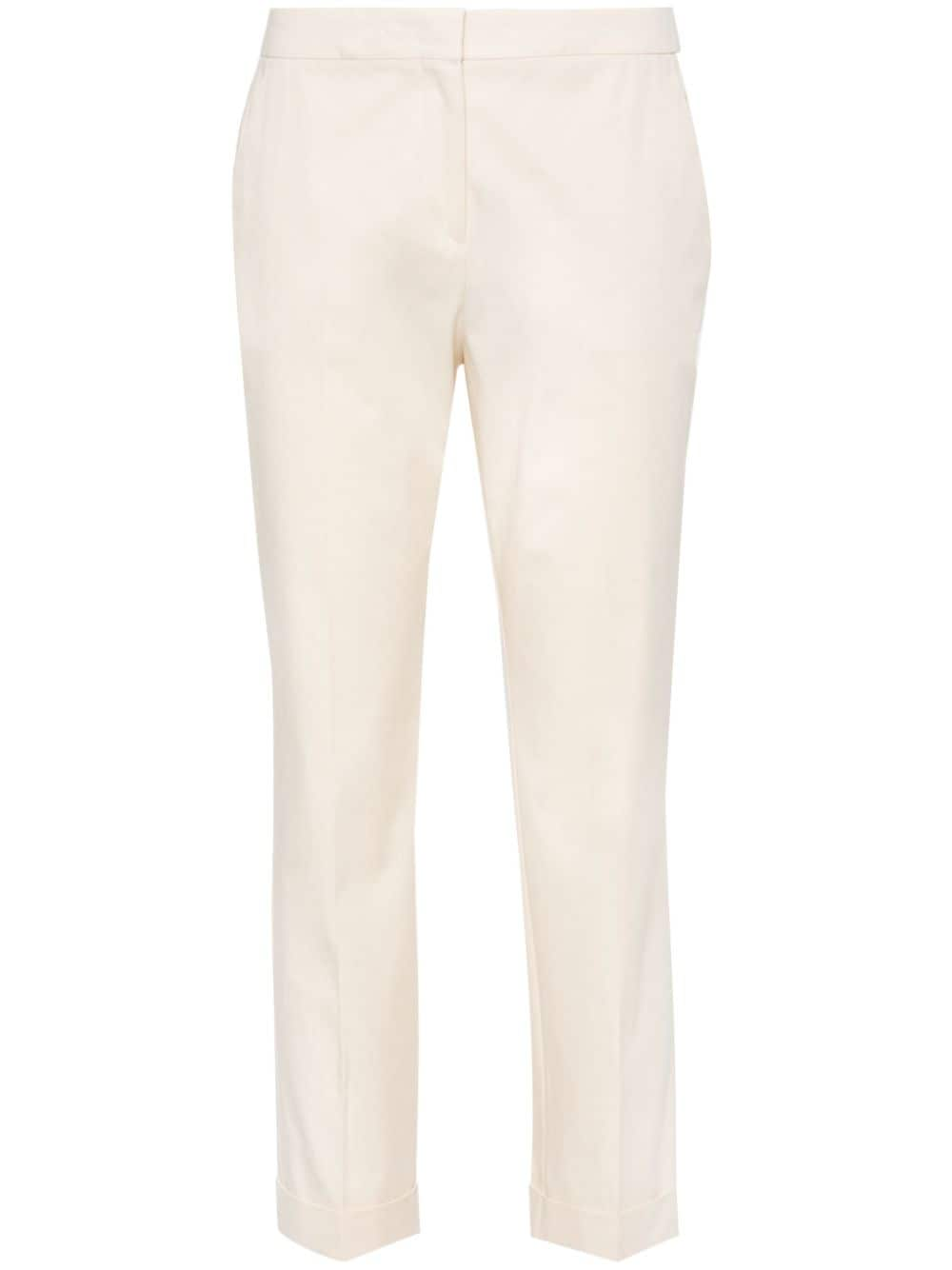 ETRO cropped gabardine trousers - Neutrals von ETRO