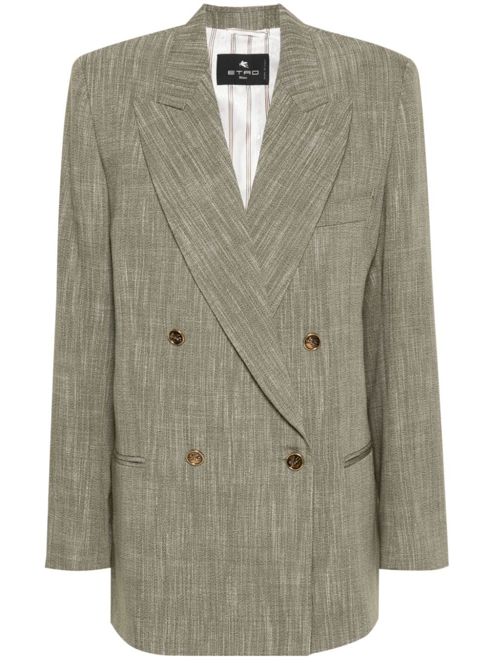 ETRO double-breasted blazer - Green von ETRO