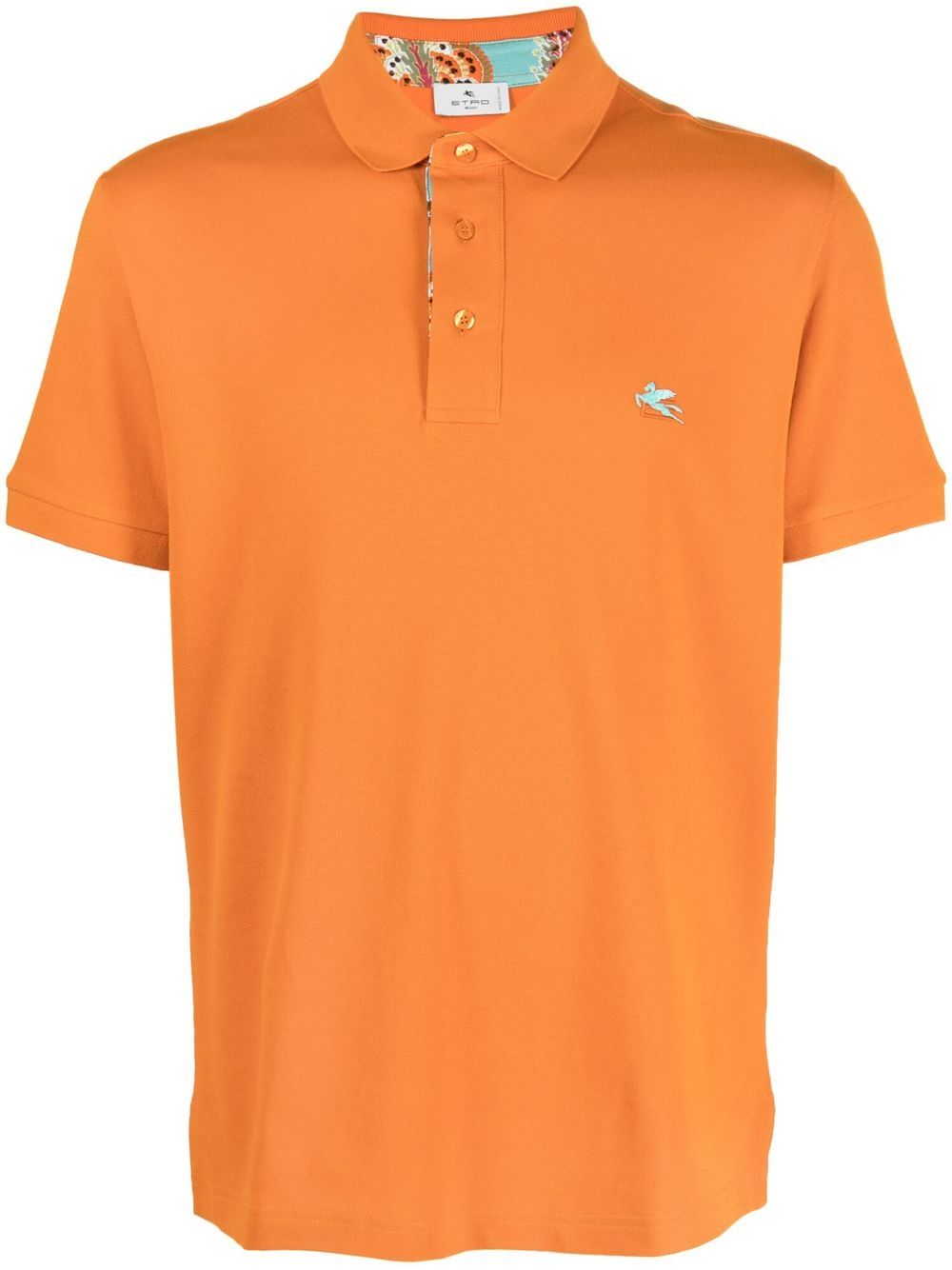 ETRO embroidered-logo polo shirt - Orange von ETRO