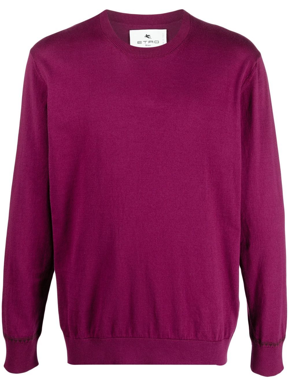 ETRO fine knit cotton jumper - Purple von ETRO