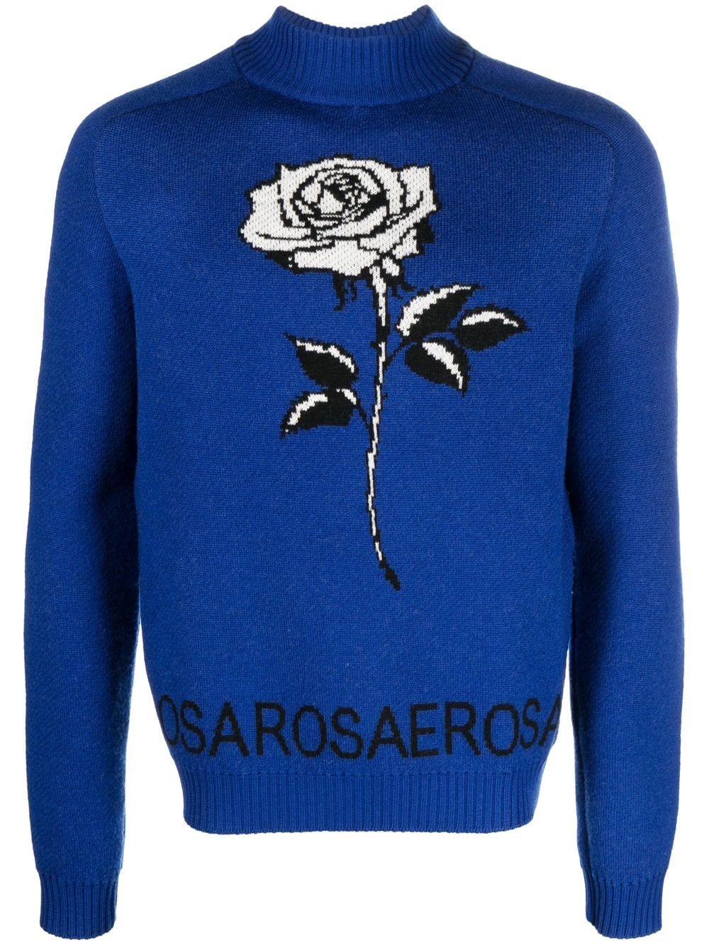 ETRO floral-jacquard mock-neck jumper - Blue von ETRO