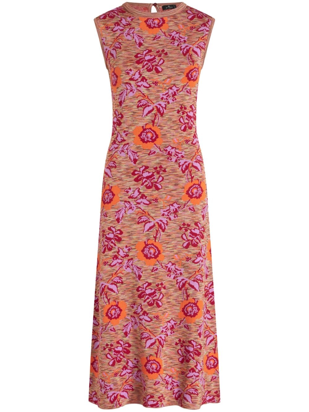 ETRO floral-jacquard sleeveless maxi dress - Pink von ETRO