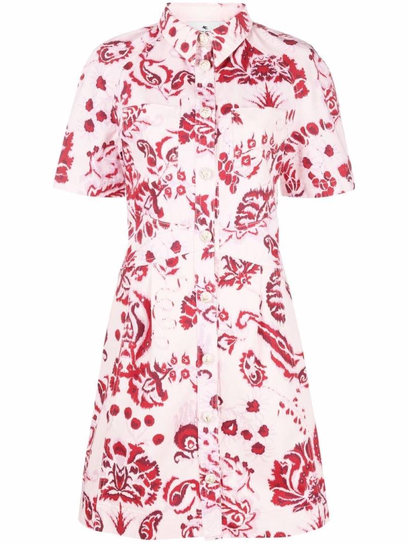 ETRO floral paisley-print cotton shirt dress - Pink von ETRO