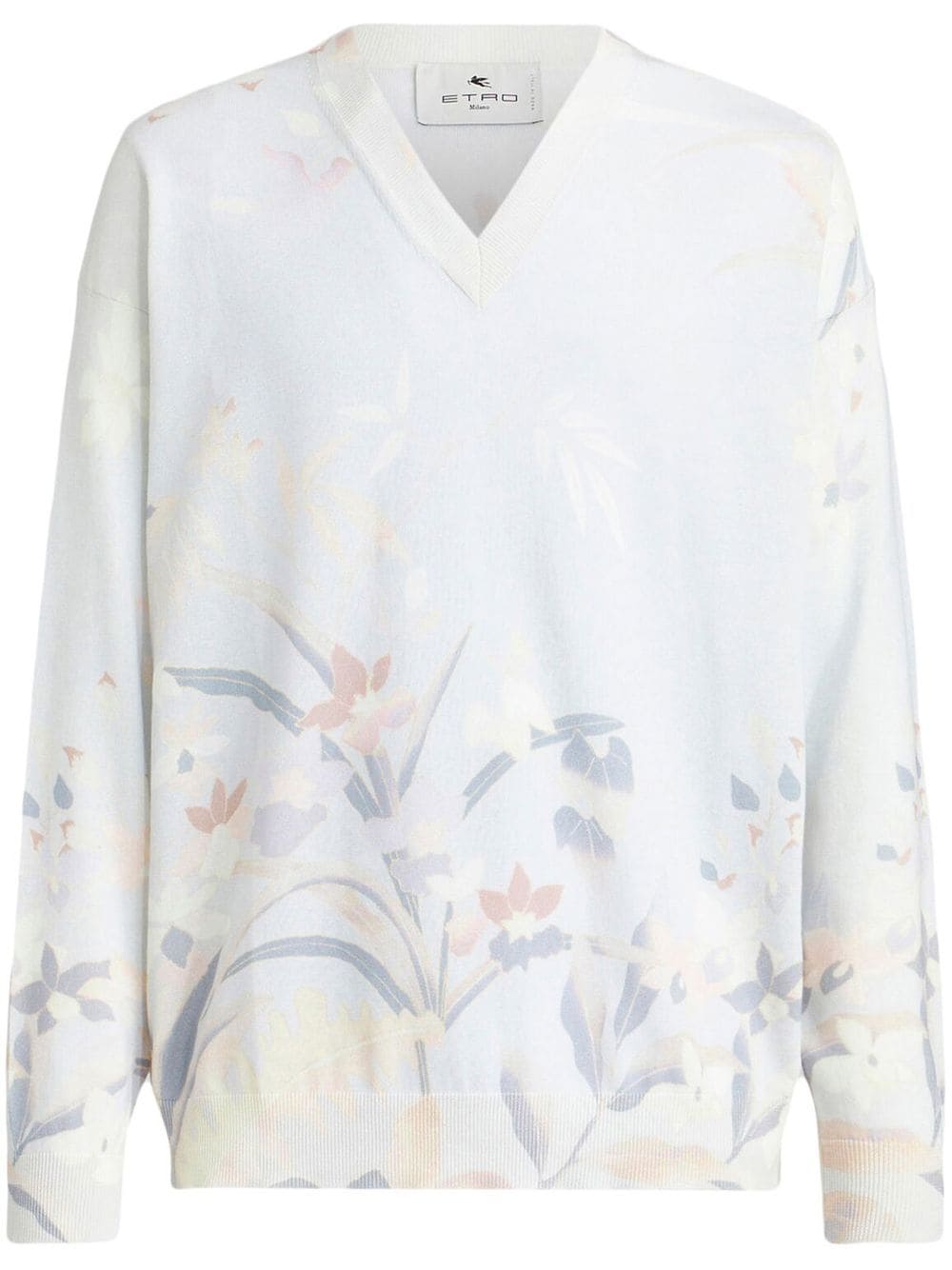 ETRO floral-print cotton jumper - White von ETRO