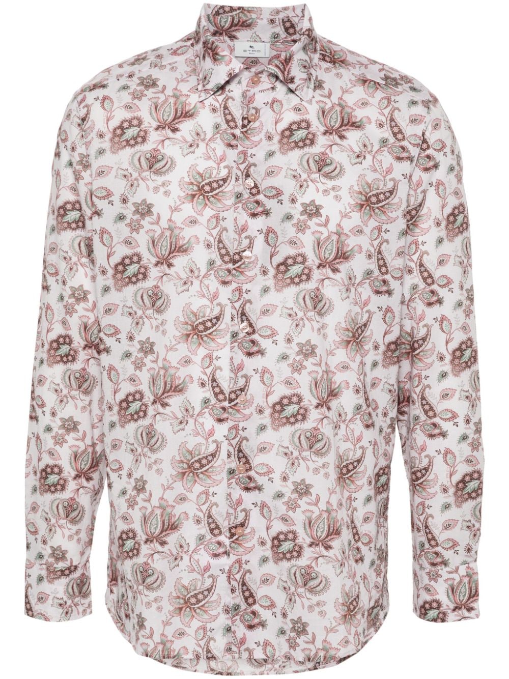 ETRO floral-print cotton shirt - Pink von ETRO
