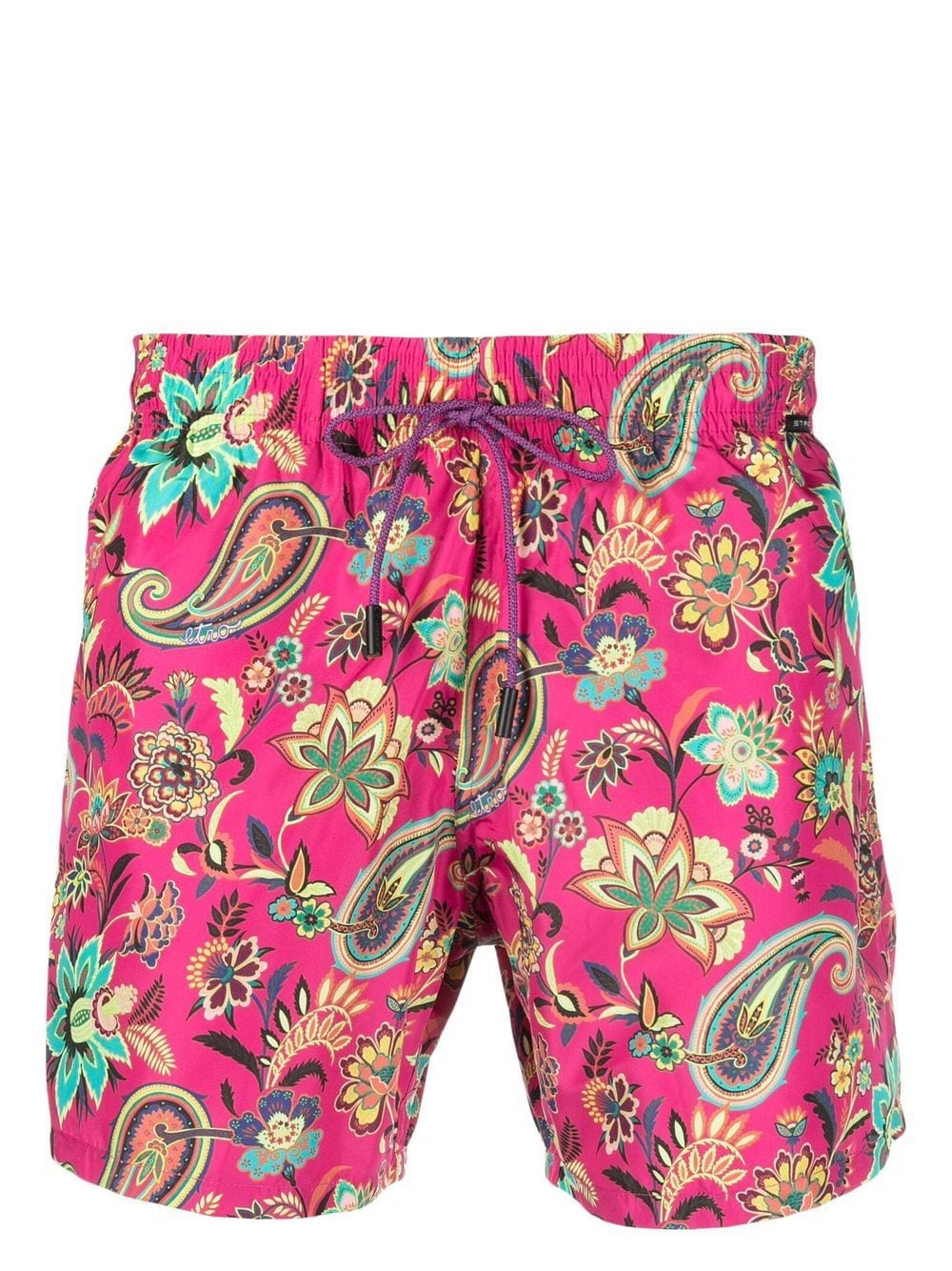 ETRO floral-print drawstring swim shorts - Pink von ETRO