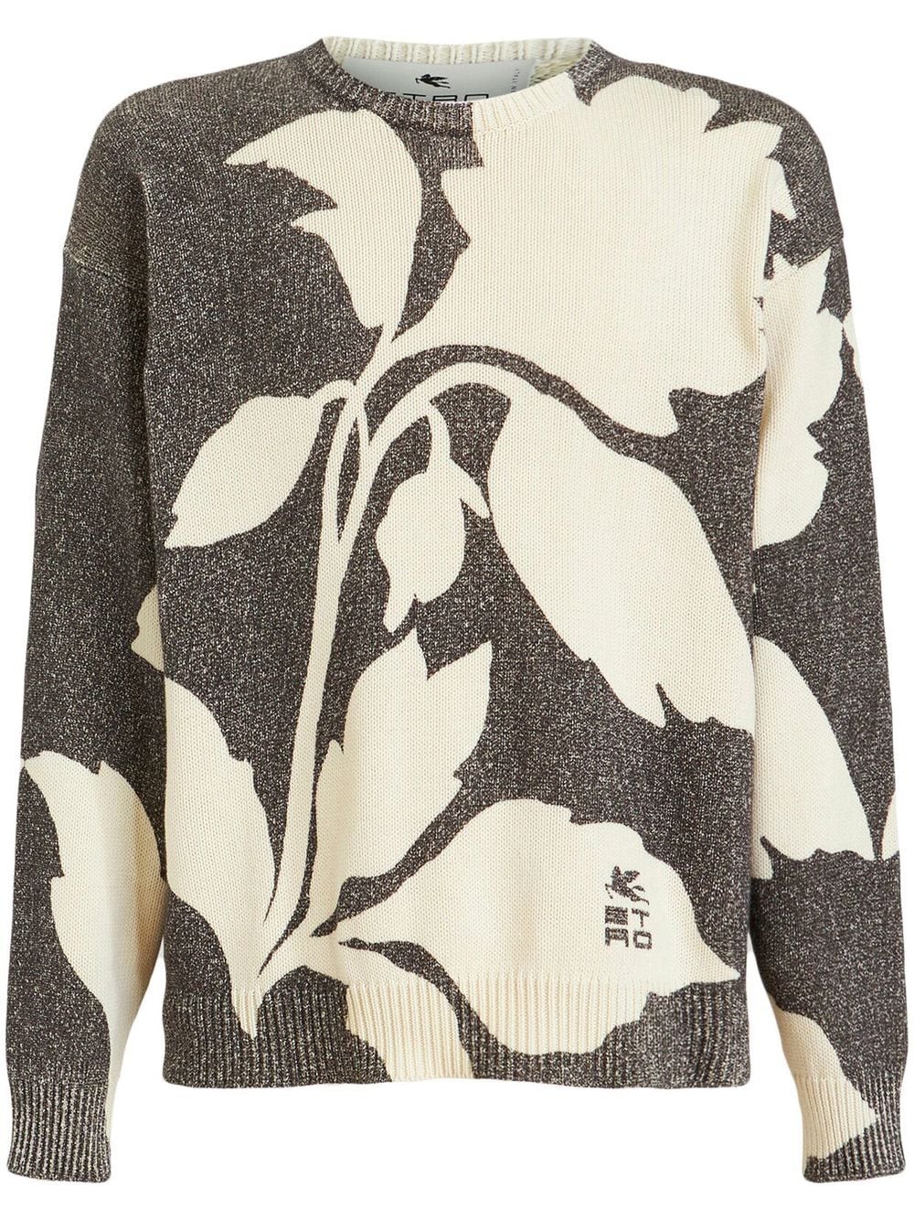 ETRO floral-print jumper - Grey von ETRO