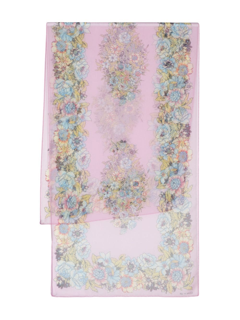 ETRO floral-print silk scarf - Pink von ETRO