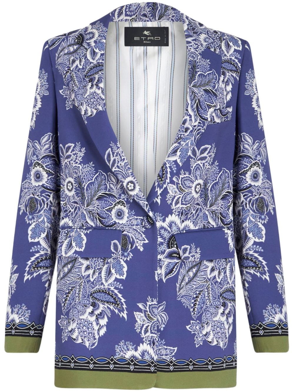 ETRO floral-print single-breasted blazer - Purple von ETRO