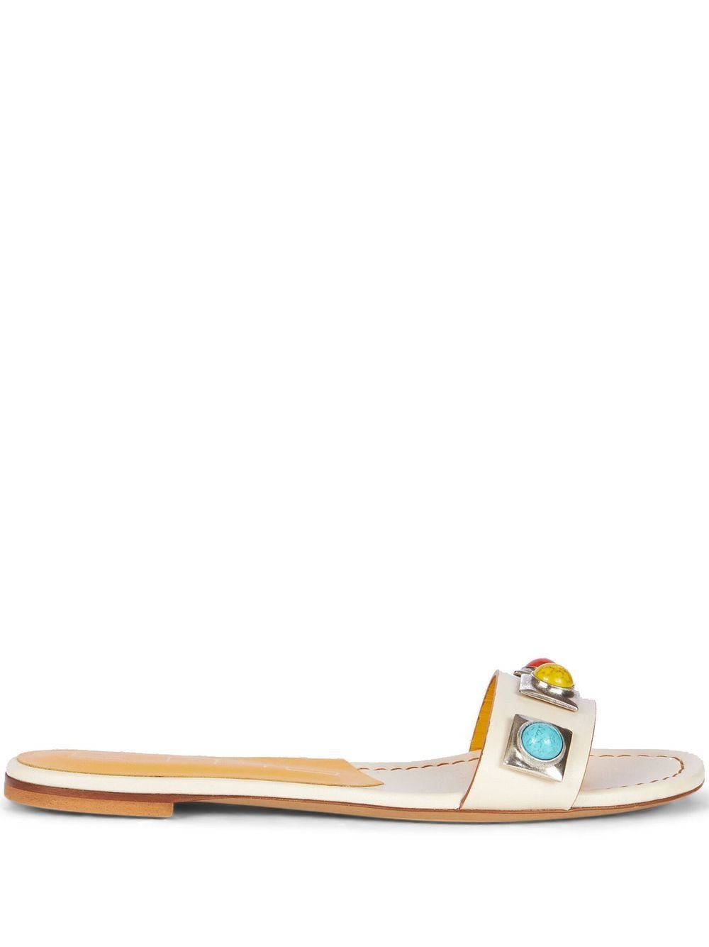 ETRO gemstone embellished sandals - White von ETRO