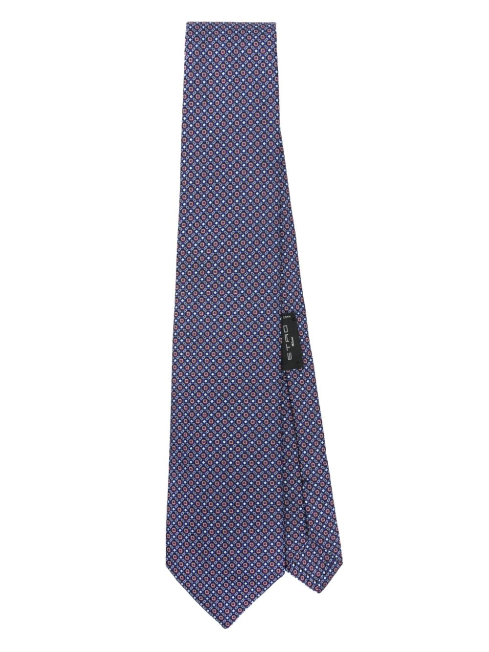 ETRO geometric-pattern print silk tie - Blue von ETRO