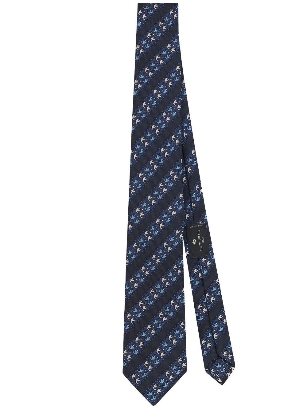 ETRO geometric-pattern silk tie - Blue von ETRO