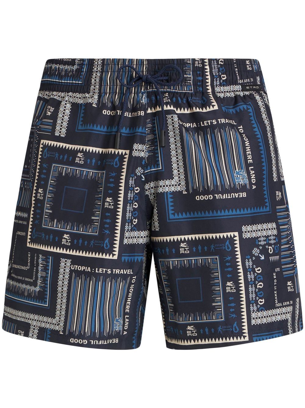 ETRO geometric-print swim shorts - Blue von ETRO