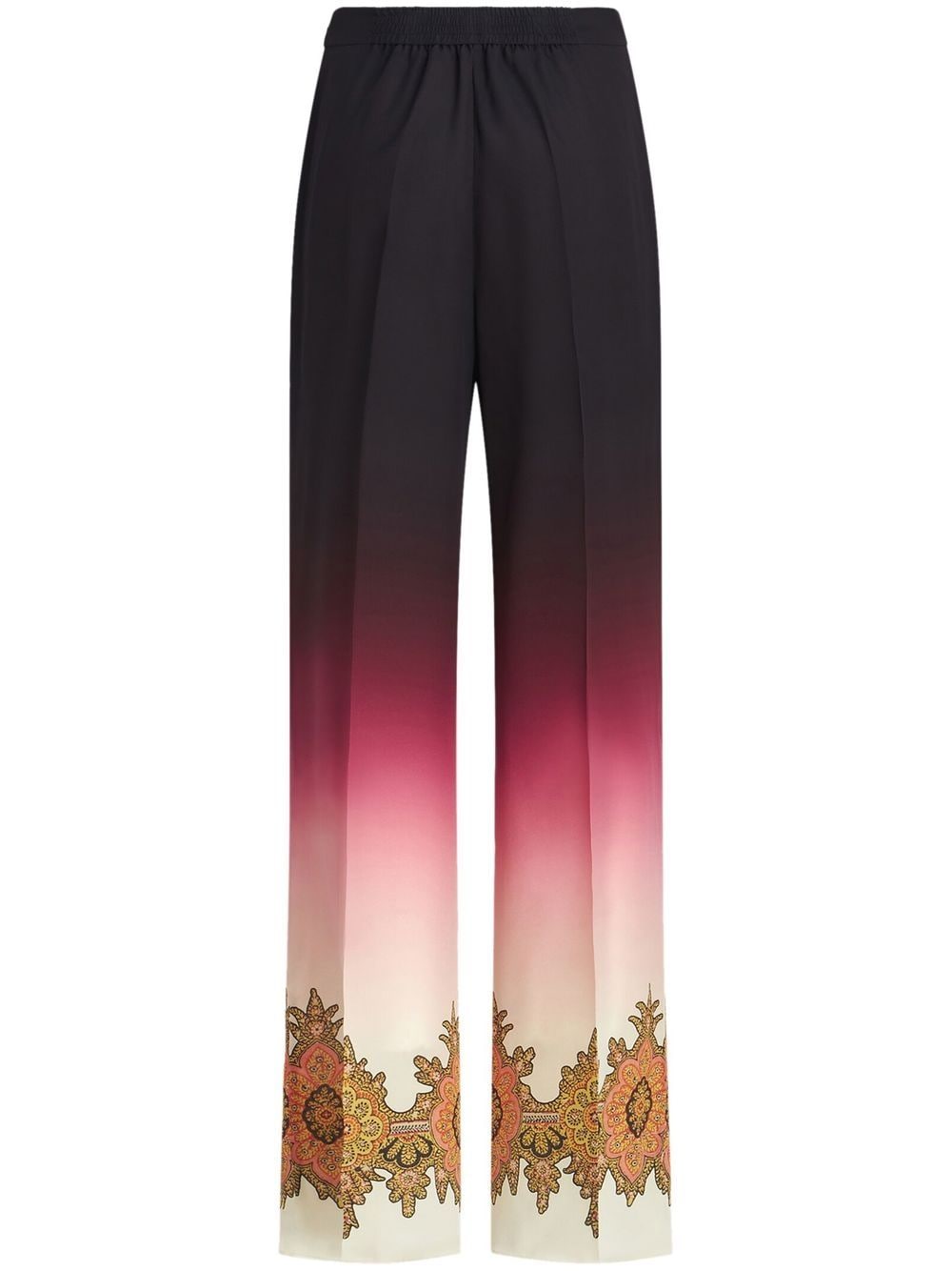 ETRO gradient-effect silk trousers - Red von ETRO