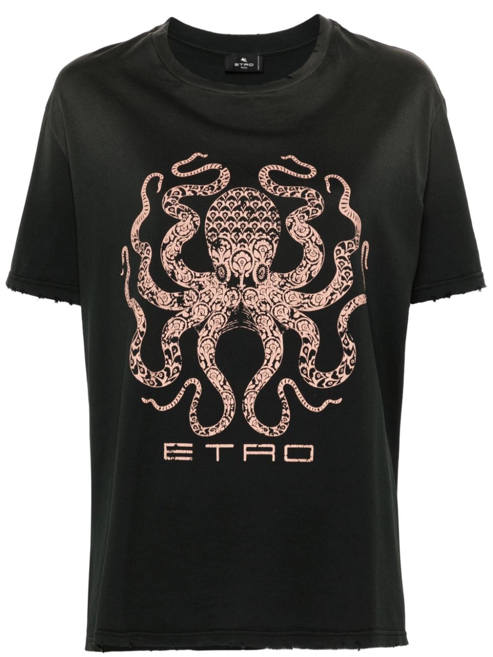 ETRO graphic-print cotton T-shirt - Black von ETRO