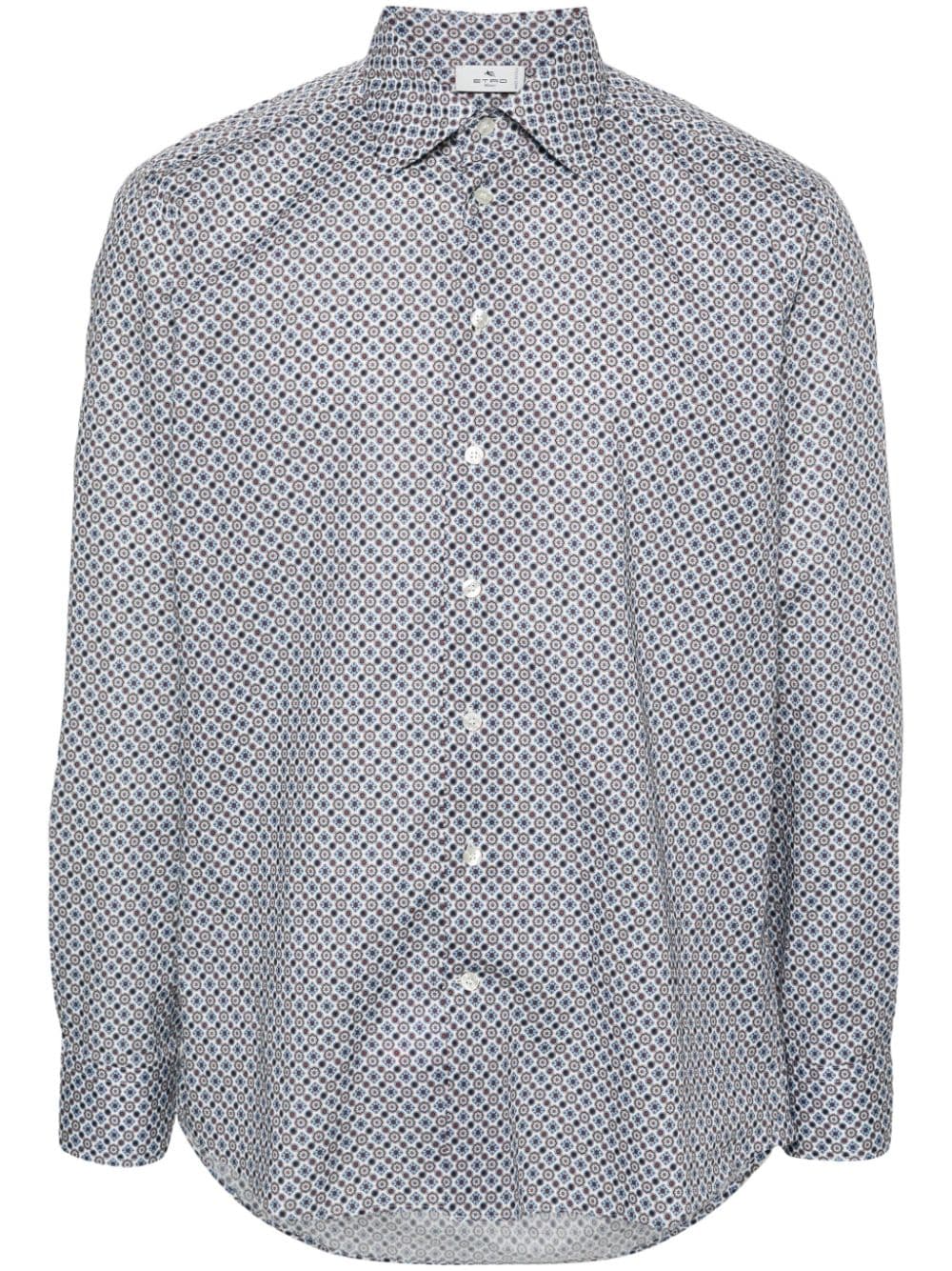 ETRO graphic-print cotton shirt - White von ETRO